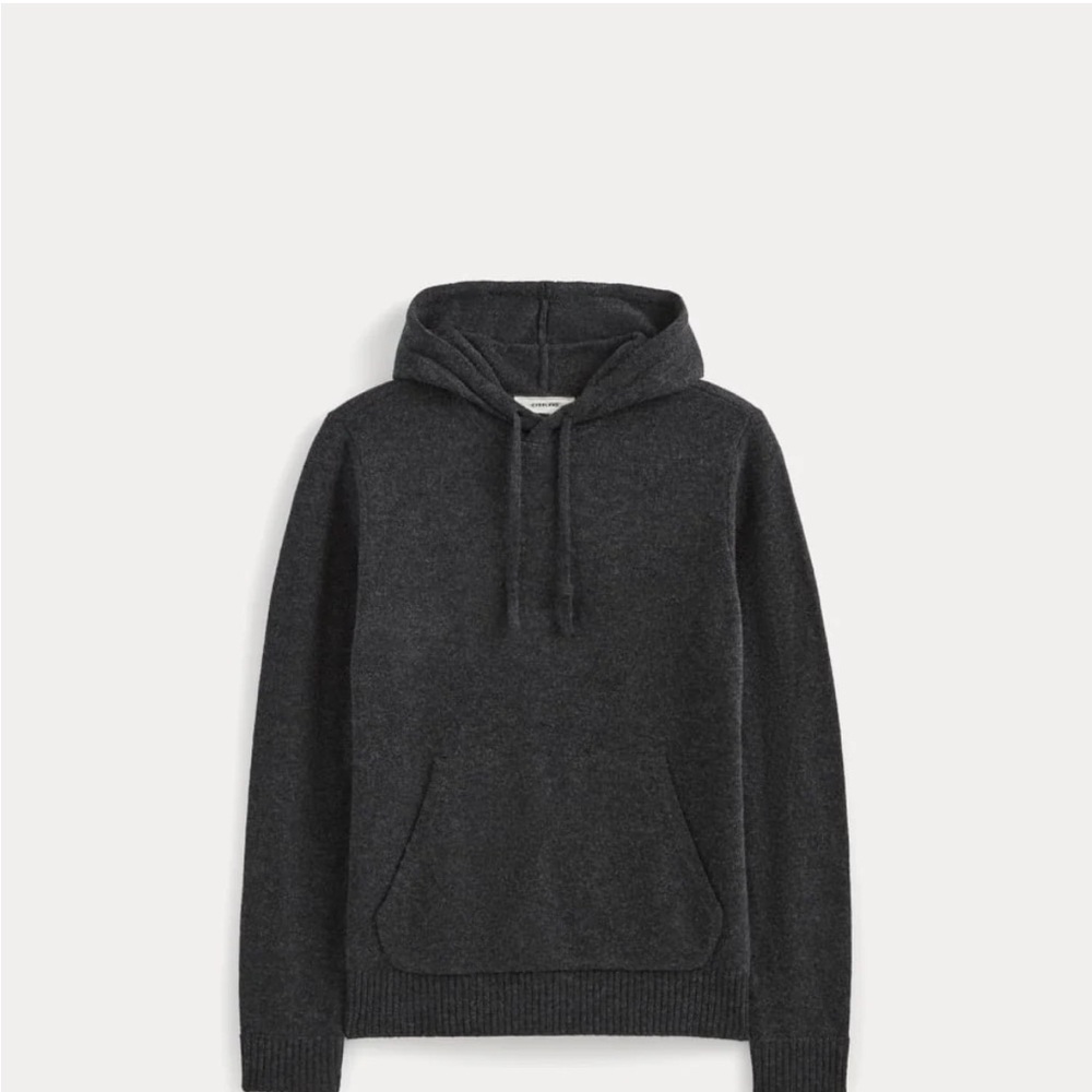 Everlane Mens Charcoal Sweater Hoodie